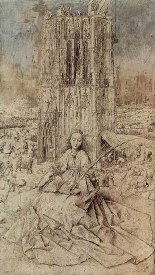 Jan Van Eyck Die Hl. Barbara China oil painting art